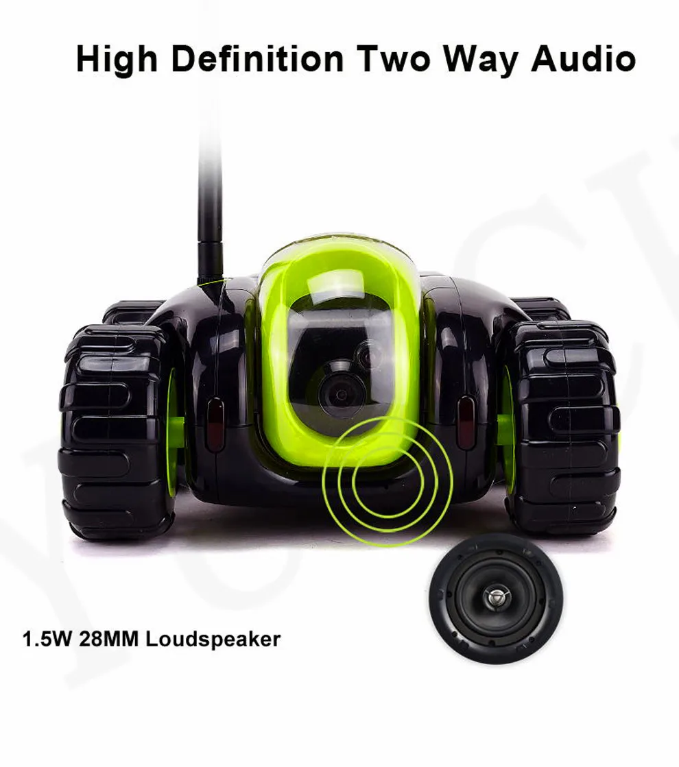  2017 App  Wireless Wifi Controlled  Tank Cloud Rover Remote Control Robot with Camera RC Monitoring Car Toys 8G TF VR 3D 