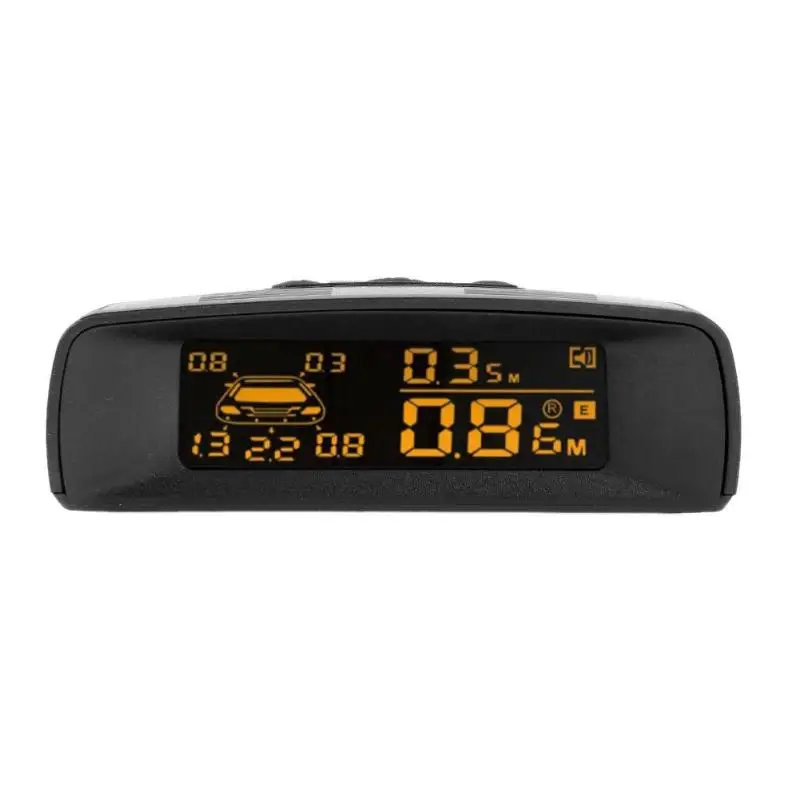 LCD coche LCD Monitor de aparcamiento Kit de Sensor de aparcamiento de automóviles asistencia Parktronic Detector trasero Sistema de Radar de copia de seguridad inversa