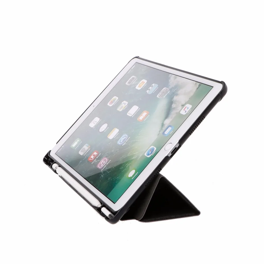 

For iPad Pro 10.5 inch Faux Leather Flip Folio Case Leather Slim Smart Cover With Pencil Holder Auto Sleep/Wake
