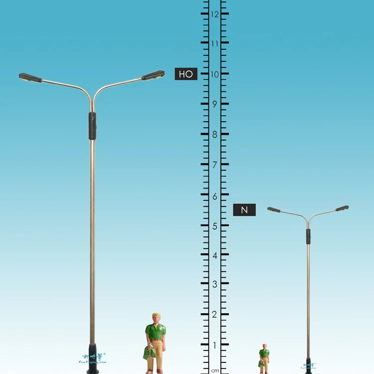 Evemodel 5 stuks Model Spoorweg 1:87 Lampen Buiten Wand Lampen HO Schaal 12 V