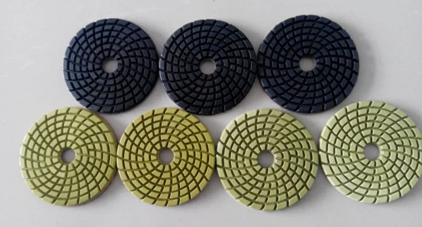 Super thick and cheap 4 inch 100mm Diamond Polishing Pads Wet/Dry set for Granite Concrete marble 8pcs diamond polishing pads 4 inch wet dry set for granite stone concrete marble