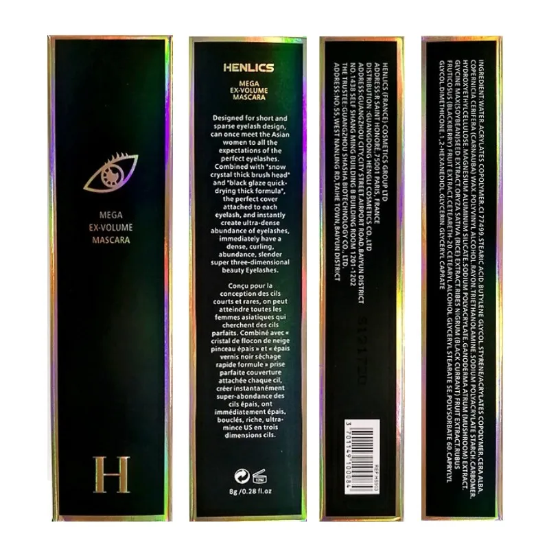 HENLICS Super Volume Black Waterproof Glamour Mascara Natural Thicken Lengthen Eyelash Makeup Mascara (16)