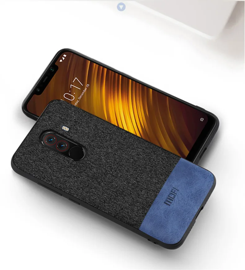 Для Xiaomi POCOPHONE F1 чехол-накладка global POCO F1 задняя крышка силиконовый тканевый защитный чехол MOFi чехол POCOPHONE F1