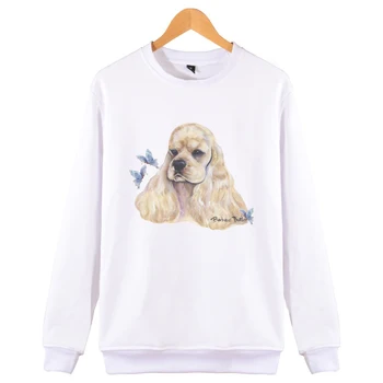 

Fashion Cocker Spaniel cute funny hoodies print men women Capless Sweatshirt casual long sleeve hoodie sweatshirts pullover tops