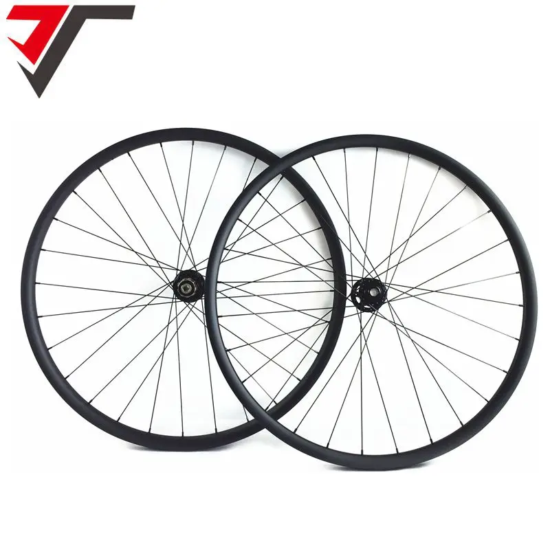 TRIPS carbon 29er mtb wheels 30mm hookless straight pull hubs bicycle wheelset thru axle