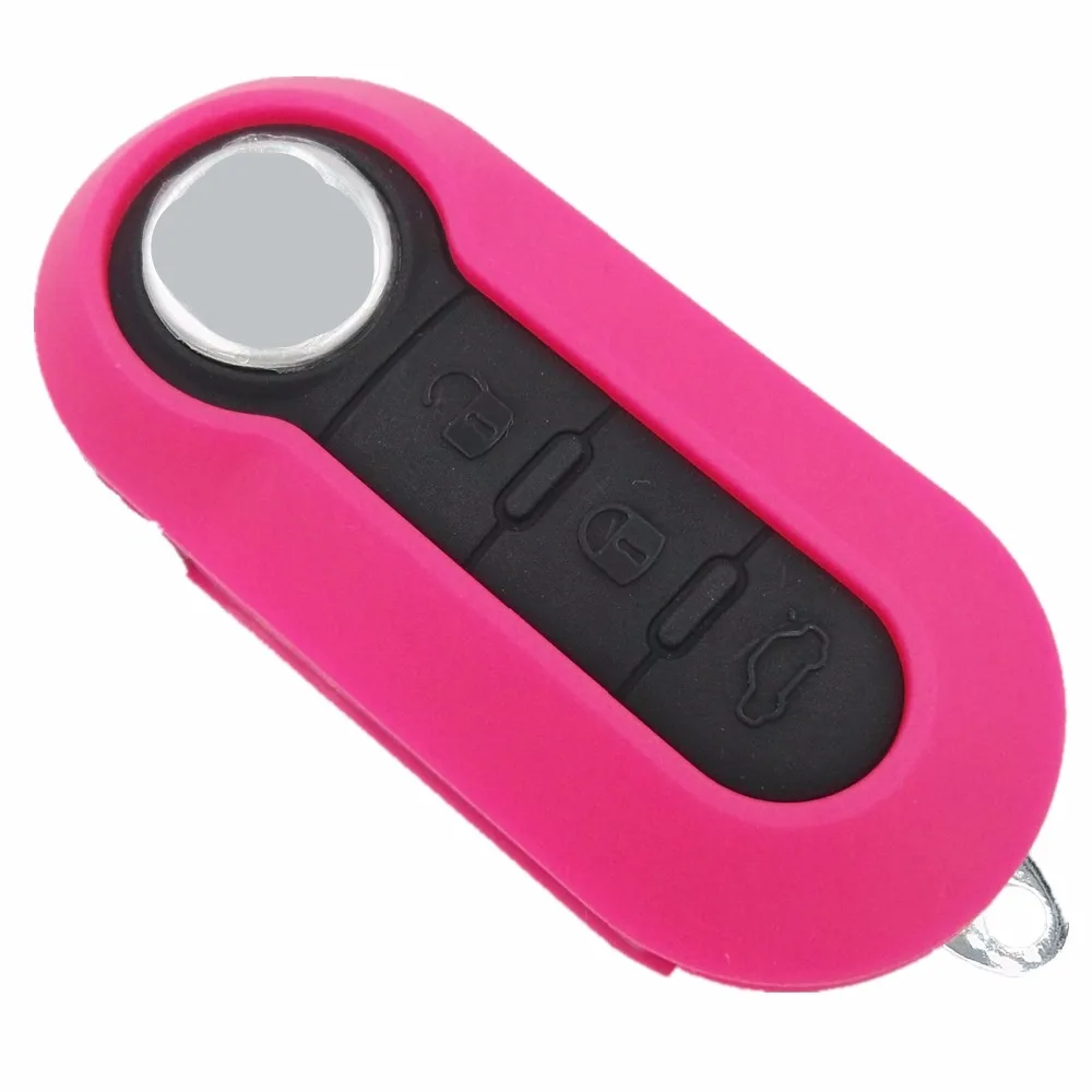 

3 Buttons Blank Key Folding Remote Case Cover Housing for FIAT 500 Panda Punto Bravo Car Key Shell Alarm Keyless Entry Fob