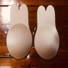 Популярные невидимый спинки клей бюстгальтер ткани моющийся Кролик уха бюстгальтер с подтяжкой Up Bra