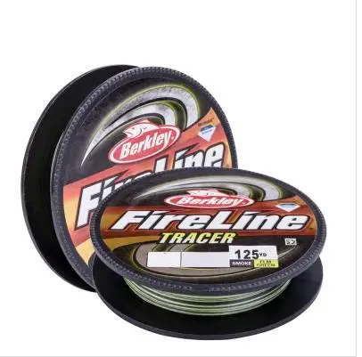 Berkley Fireline BFLFS-TR Tracer плетеная бисерная нить 6lb 10lb 14lb 20lb 30lb PE рыболовная леска 114 м с пластиковой коробкой - Цвет: 20lb 125YARD