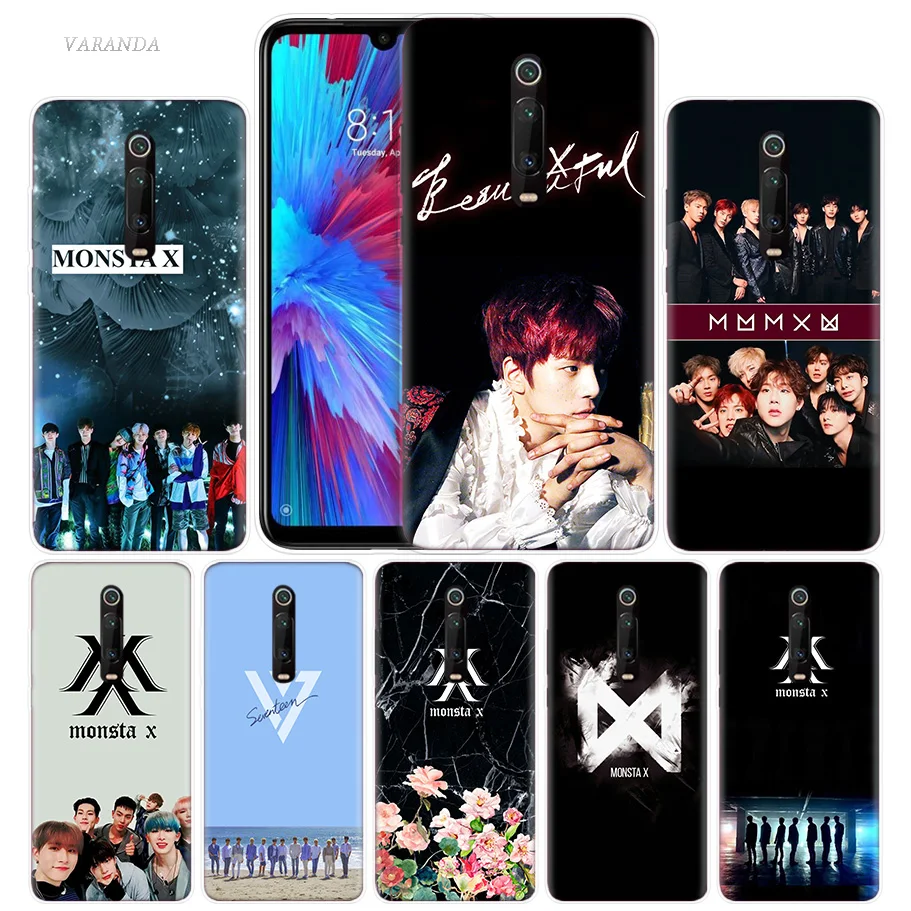 

Boy Group Monsta X KPOP Case for Xiaomi Redmi Note 7 7S K20 Y3 GO S2 6 6A 7A 5 Pro MI Play 9T A1 A2 8 Lite Poco F1 Phone Bags