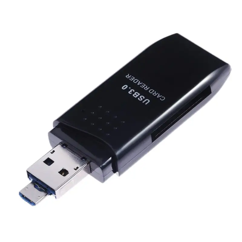 Portable USB/Micro USB 2in1 OTG Card Reader usb 3.0 High-speed USB3.0 Universal OTG TF/SD for Smart Phone Laptop Accessories
