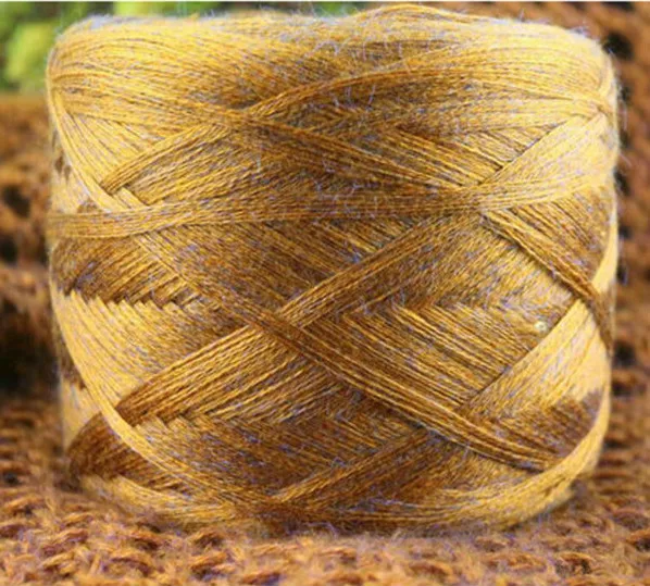 250 г натуральная мягкая гладкая Золотая норковая шерстяная пряжа для вязания Моток кроше хлопчатобумажная пряжа для вязания не выцветает