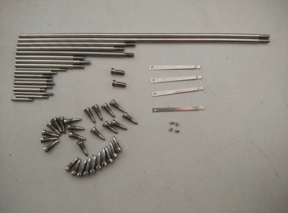 E alto saxophone repair parts, alto saxophone screw + shaft stick + reed.A set ofParts