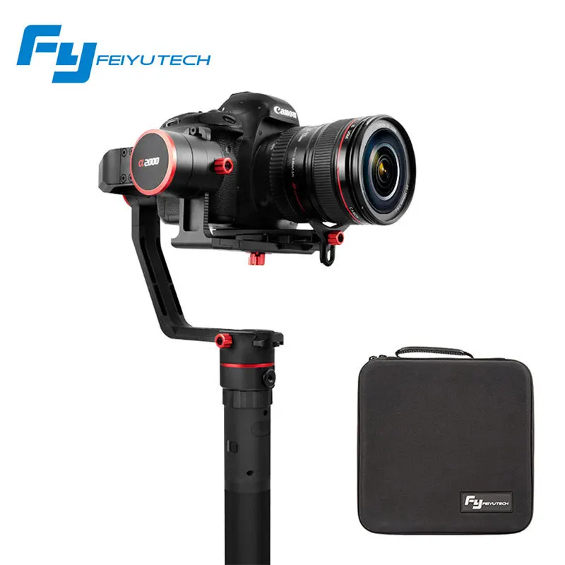 Feiyutech A2000 3 Axis Gimbal DSLR Cameras Stabilizer Single Dual handheld Grip for Canon 5D SONY
