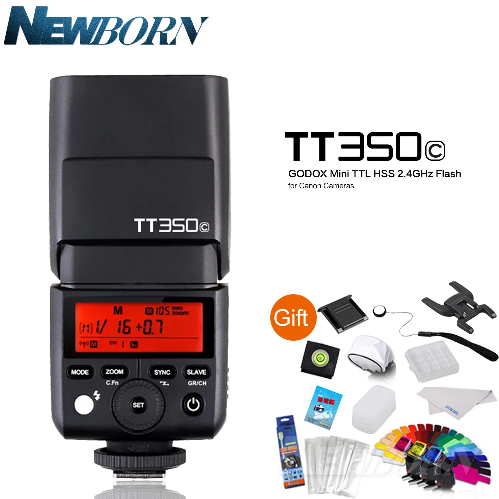 Godox Tt350c Mini Flash Speedlite 2.4g Ttl Gn36 For Canon 5d Mark Iii/iv 80d 70d 7d 6d 760d 750d