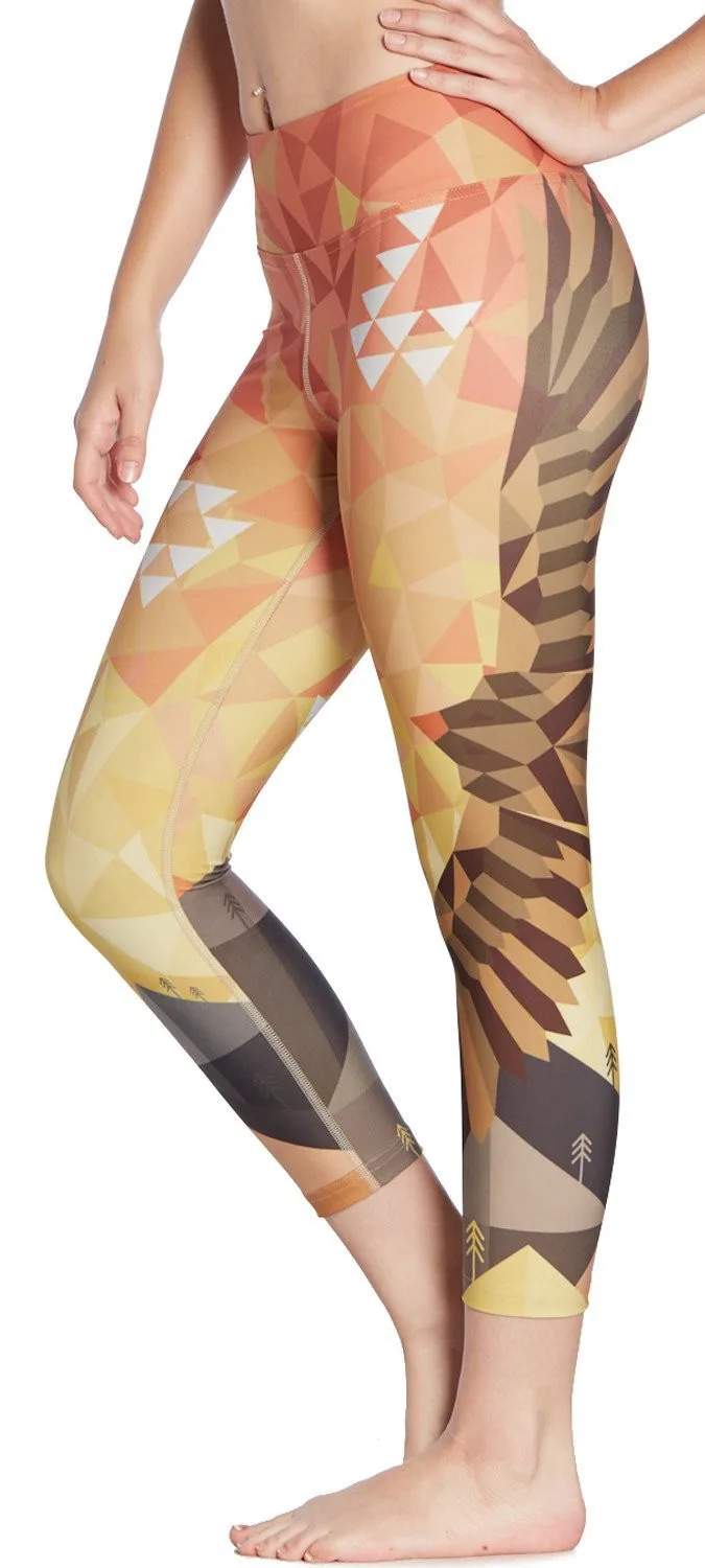 2017 New Women Flying Eagle Print Fitness Quick Dry