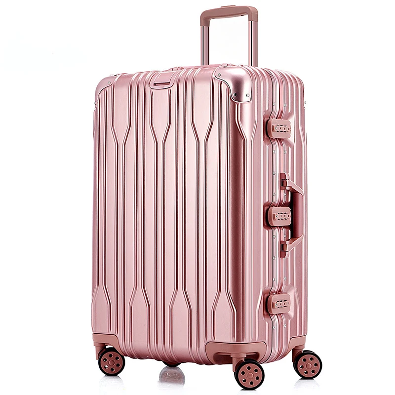 

20"24"26"29"inch Aluminum Frame+PC&ABS Rolling Luggage Crash proof truckle suitcase,castor lock trolley mala de viagem koffer