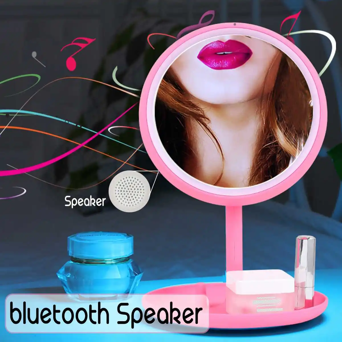 Светодиодная USB лампа 4 в 1 7 цветов с bluetooth динамиком|Ночники| |