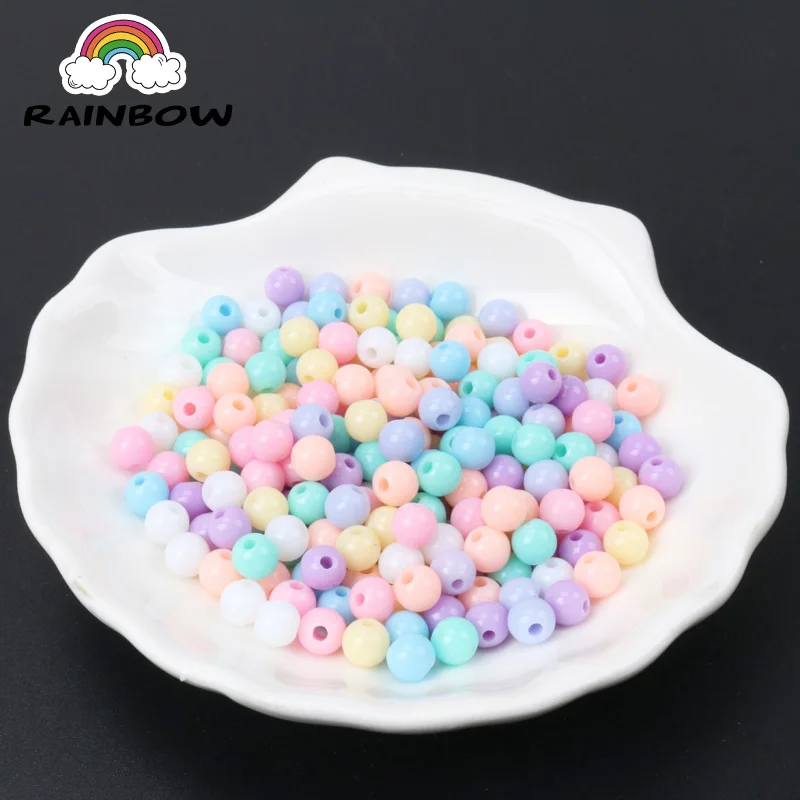 Mixed-Candy-Color-Acrylic-Round-Seed-Beads-Fit-Jewelry-Making-DIY-4mm-1000pcs
