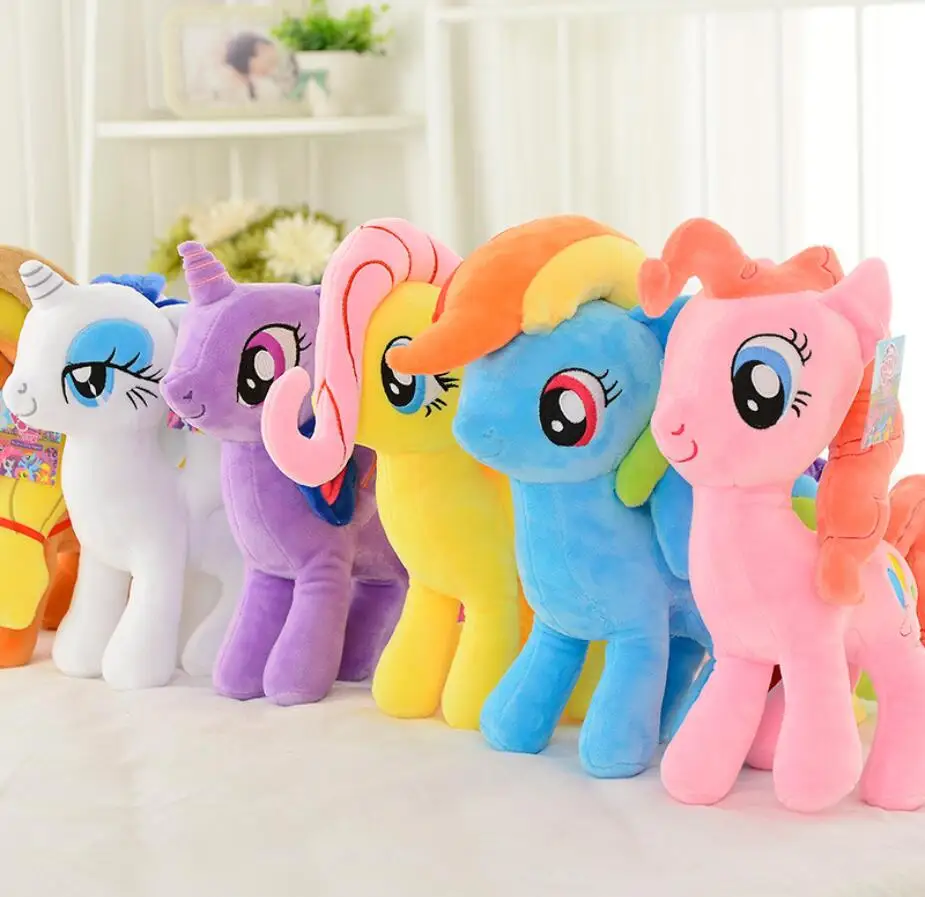 40CM High Unicorn pet horse Princess plush pillow Twilight Sparkle Applejack Rarity Fluttershy Pinkie Pie for kids gift 40CM High Unicorn pet horse Princess plush pillow Twilight Sparkle Applejack Rarity Fluttershy Pinkie Pie for kids gift
