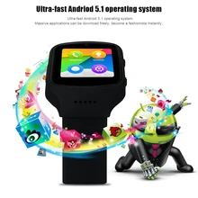 MTK6580 Android APP Smart Watch Support Nano SIM card GSM WCDMA Bluetooth Sync for Android 5.1 or above Phone