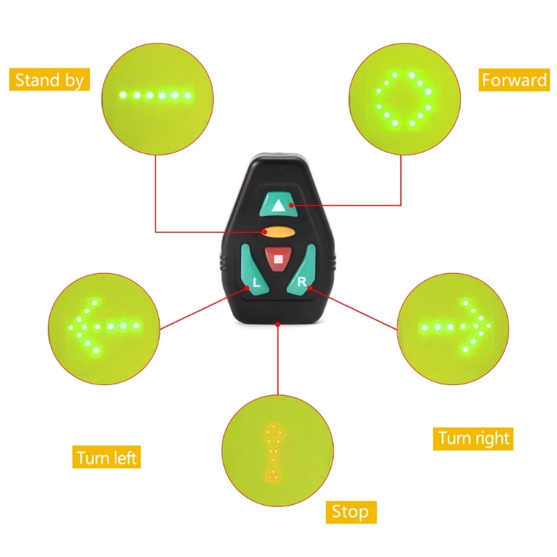 THINKTHENDO жилет для велоспорта Предупреждение световой Жилет сигнальный беспроводной пульт дистанционного управления