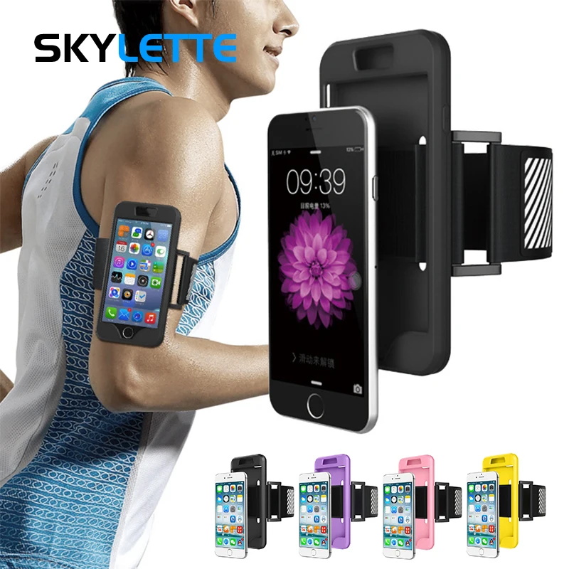 

Sports Armband for iPhone 7 / 8 Silicone Phone Case Shockproof Anti-fall Breathable Arm Band for Running Cycling Fitness