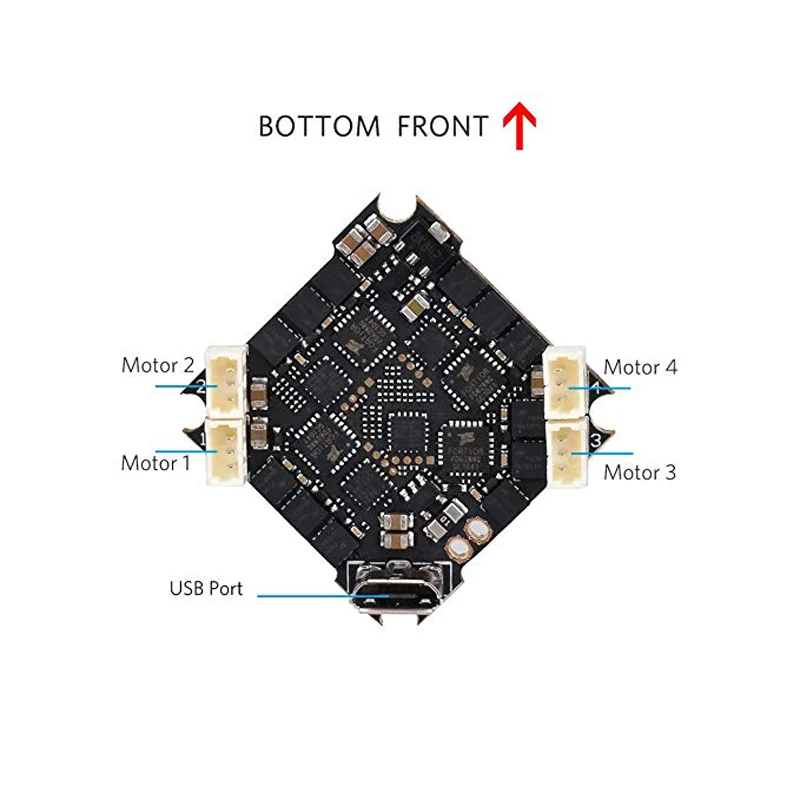 BETAFPV F4 2-4S AIO бесщеточный контроллер полета No RX BLHELI_S 12A ESC OSD Smart Audio с кабелем XT30 для Beta85X Beta75 Pro 2