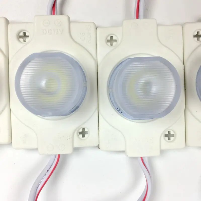 

500PCS 1.5W LED Module injection lens 3030 Super Bright Advertising Light IP65 Waterproof Sign Backlight wholesale
