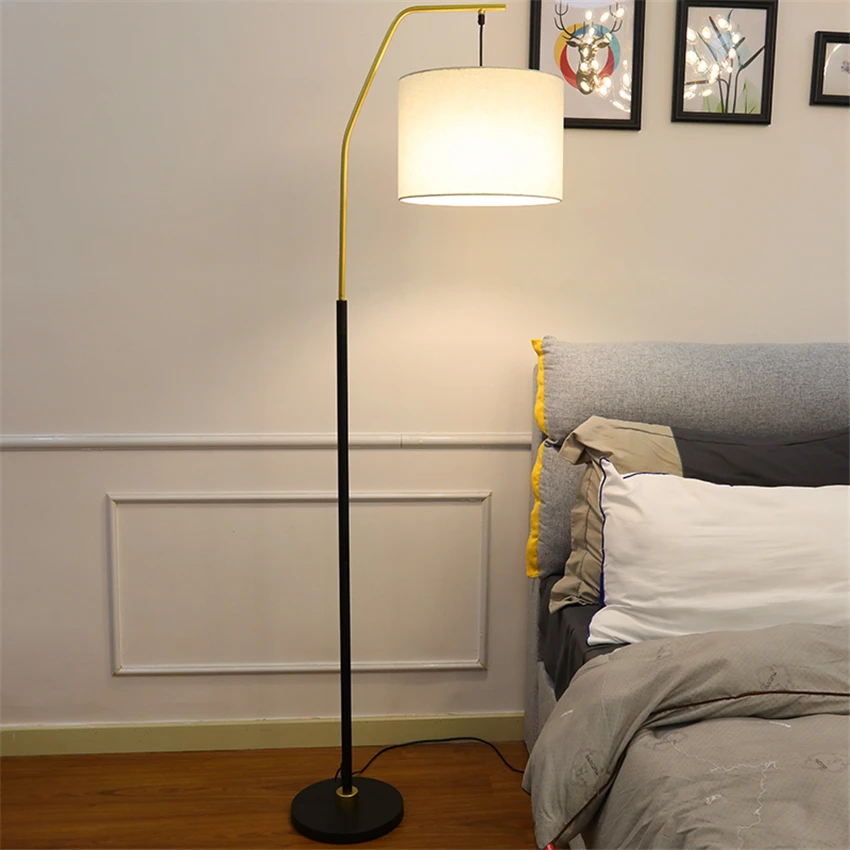 

Nordic Fishing LED Floor Lamps Living Room Bedroom Bedside LED Floor Light Lighting Wind Vertical Standing Lamp Kitchen Fixtures