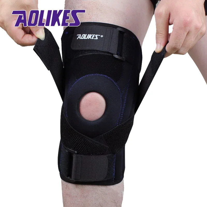 Aolikes 1 قطع تعديل متمحور wraparound هدفين الرضفة ضغط الركبة يدعم لإغاثة كرة السلة نيباد Aolikes 1 قطع تعديل متمحور wraparound هدفين الرضفة ضغط الركبة يدعم لإغاثة كرة السلة نيباد