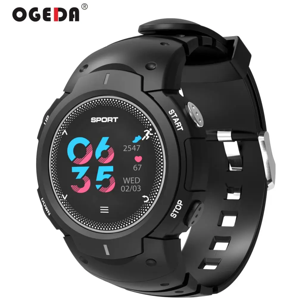 

OGEDA Men Smart Luxury fashion top Watch F13 Waterproof Multi-sport swimming Push Message Fitness tracker Sport Smart watch