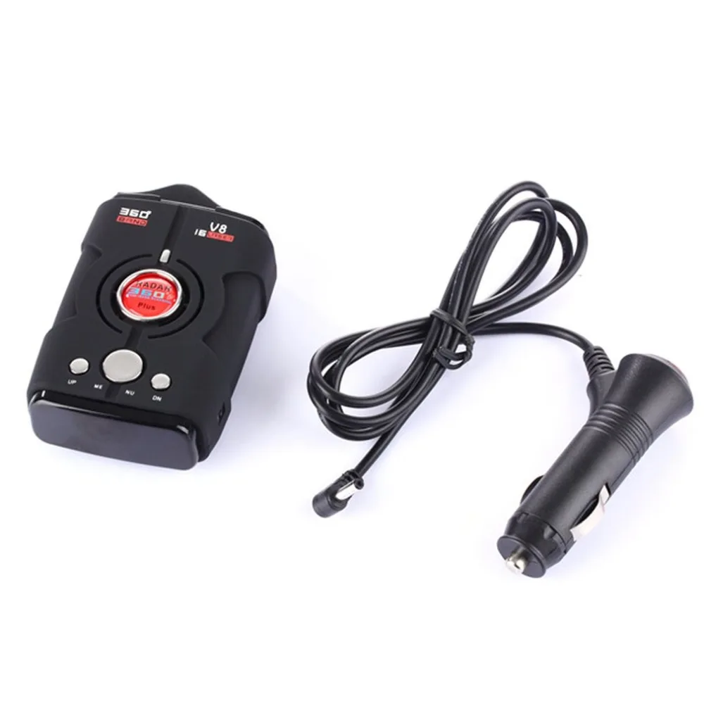 

Car Radar Detector V8 360 Degree Bilingual Voice Multi Function Warning Laser Alarm 16-Band LED Display Tools
