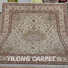 Yilong 8'x10' Vantage турецкий ковер шерстяной бежевый цветочные изысканный области шерсть персидские ковры(1354