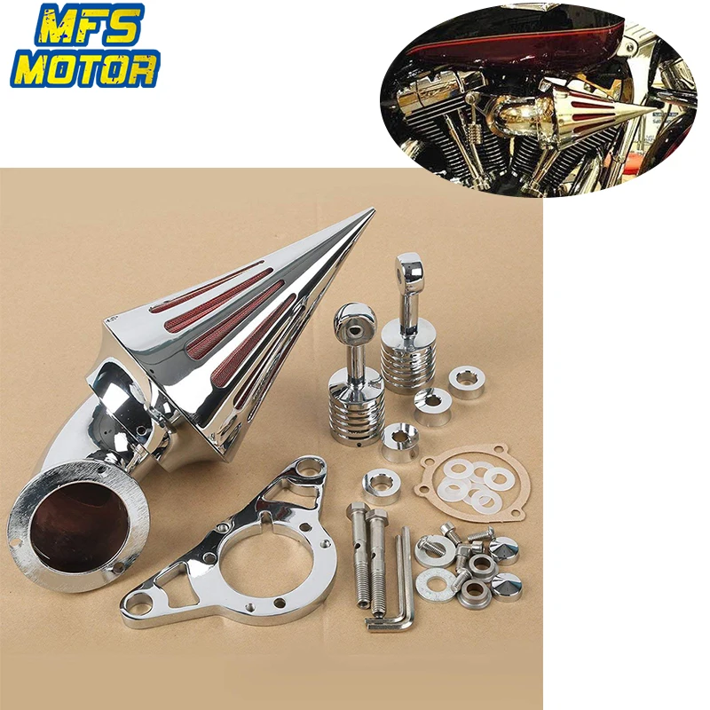 Air Filters For 01 09 Harley Softail Road King Glide Spike Cone Air