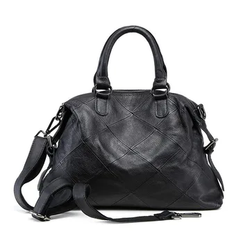 

2019 New female Bag leather European and American simple bag fashion classic cow purse lady slant handbag