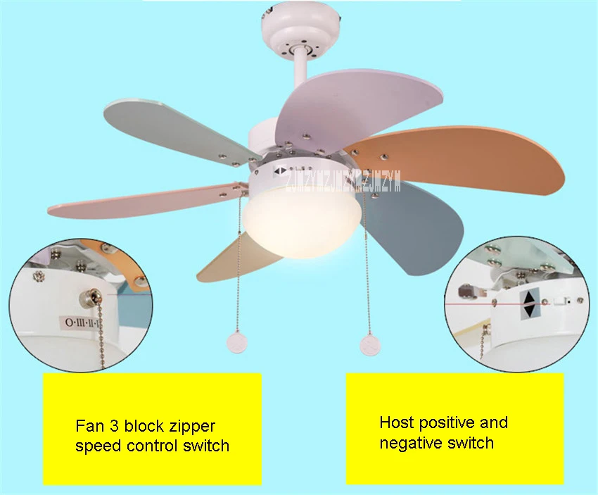 KF-A0601 бытовой 220 В потолочный вентилятор для ресторана/детской комнаты современный простой светодиодный вентилятор для 10-15 квадратных метров