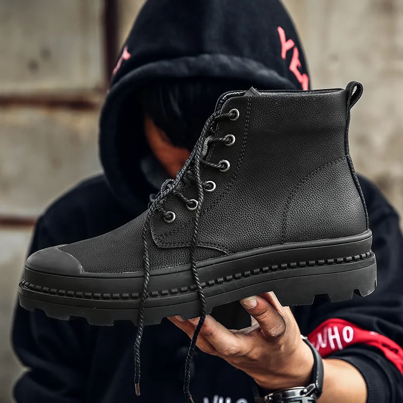 

Brand Hot Keep with fur Warm Men Winter Boots High Quality Genuine Leather snow boots Wear Casual Shoes Fashion Men shoes k5