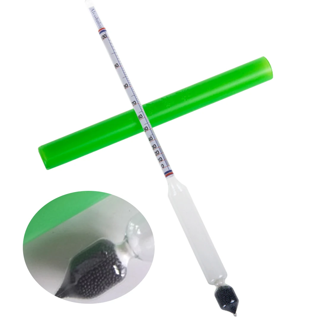 

0-100 Thermometer Alcoholmeter Alcohol Meter Wine Concentration Meter Vodka Whiskey Hydrometer Tester Vintage Tools