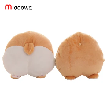 

1pc 38*36cm Cartoon Corgi Sexy Hip Plush Pillow Stuffed Funny Buttocks Cushion Hand Warm Soft Animal Toy Doll Kids Toy Gift
