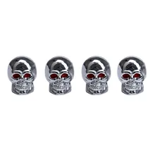 4pc valve cap Red Eyes Skull Tyre Tire Air Valve Stem Dust Caps For Car Bike Truck Good for decorating bike accessorie *30