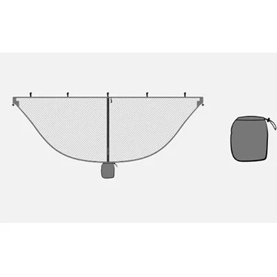 Ультра-большой гамак москитная сетка для защиты от насекомых подходит для всех Гамаков outfiters компактная сетка легкая установка outfiters SnugNet - Цвет: Gray