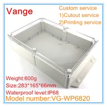 1 шт./лот изготовления пресс-форм IP68 Водонепроницаемый ABS из серии "сделай сам", корпус для профессиональное устройство под водой 283*165*66 мм