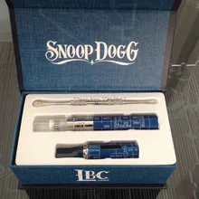 50pcs/lot Snoop dogg Dry herb vaporizer electronic cigarette kits Wax Snoop Dogg starter Kits Single Snoop Dogg kit USB Charger