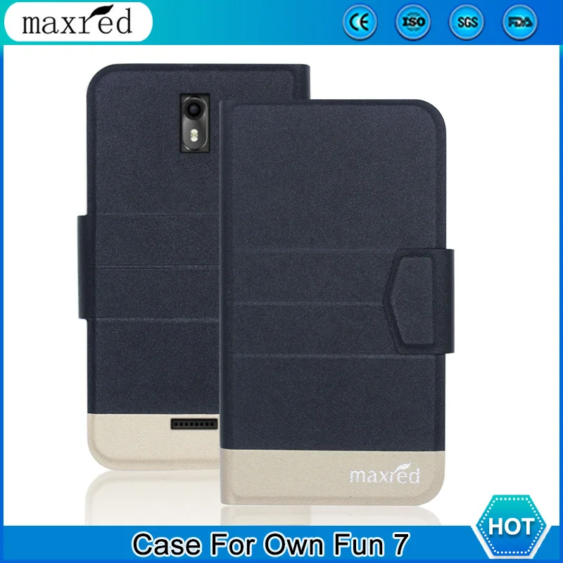 

5 Colors ! Own Fun 7 Case 2019 High Quality Flip Ultra-thin Luxury Leather Protective Case For Own Fun 7 Cover Phone