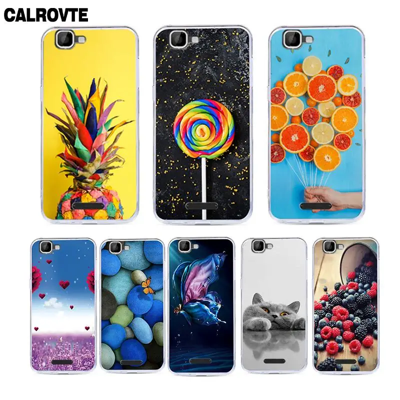 

CALROVTE Colorful Painting Phone Case For Explay Fresh Silicon Soft TPU Back Cover For Wiko Rainbow Explay Fresh 5.0" Funda Capa
