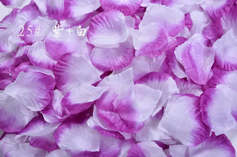 500 шт Свадебные картины украшения романтические фиолетовые красные цветы Свадебные вечерние аксессуары розовые лепестки де Роза искусственные