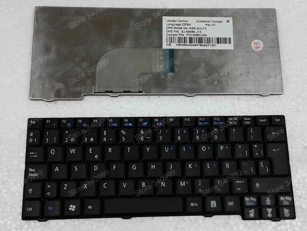 Клавиатура для acer Aspire One A110 A150 D150 D250 KAV10 KAV60 ZG6 ZG8 ZG5 Emachine 250 em250 испанский Латинской Клавиатура Teclado