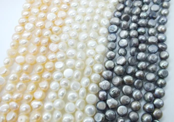 

Wholesale 10PCS 8-9MM AAA Natural freshwater Baroque pearl, white. Gray, pink, DIY handmade pearl loose beads, free shipping