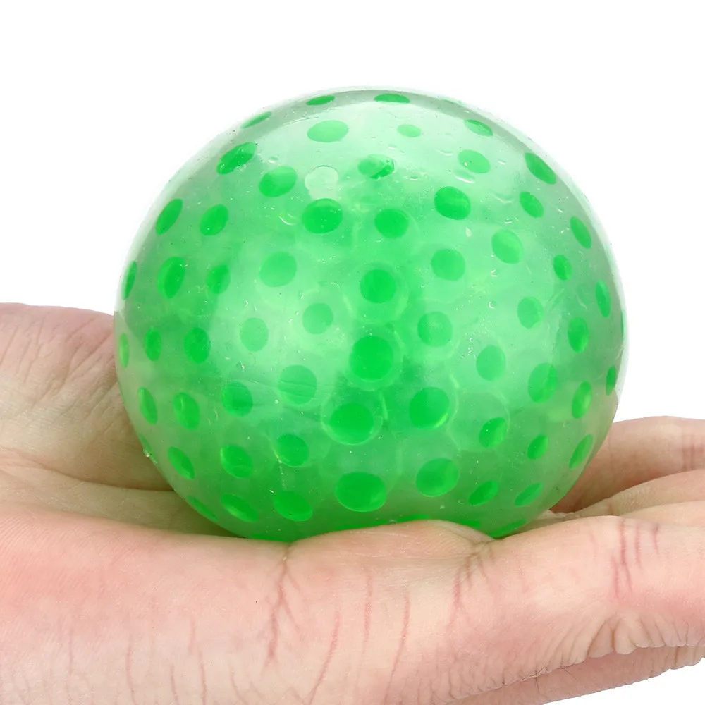 2018 Hot Sale Spongy Bead Stress Ball Toy Squeezable Stress Squishy Toy Stress Relief Ball anti ...