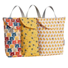 Влагонепроницаемый рюкзак с застежкой животные отпечатанная детская переносная сумка для подгузников Органайзер водонепроницаемый многоразовый подгузник для беременных